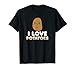 Funny Potato Gift Cute Kawaii Style I Love Potatoes T-Shirt