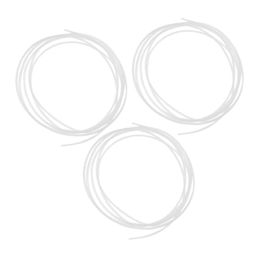 3pcs Ptfe Tubing for 3d Printer Replacement White Hose