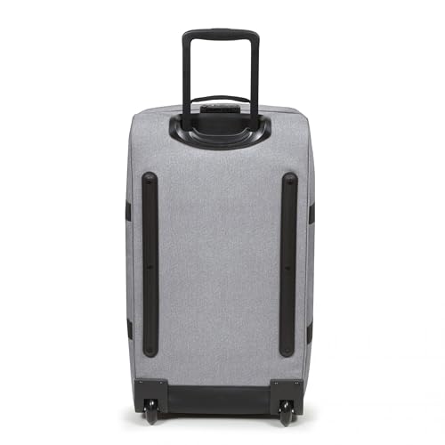 Image of Eastpak Tranverz M - 78L Large Wheeled Luggage with Dual Compartments, TSA Lock, Compression Straps & Smooth-Wheeling System, Sunday Grey