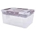 Produktbild keeeper Aufbewahrungsbox mit Deckel und Einsatz, 39 x 29 x 18 cm, 15,3 l, Hubert+Hilda, Transparent/Taupe
