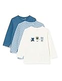 3er Pack farblich sortiert NAME IT Baby-Jungen NBMTEMEN 3P LS TOP Shirt, Dusty Blue, 74