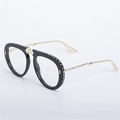 GBMITING Gafas de Motocross, Gafas Esquí Gafas de sol Mujer Diamond Fashion Net Red Familia Plegable(4)