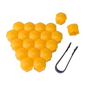 Dqzrtueca Żółte Nakładki na Śruby 20 szt.