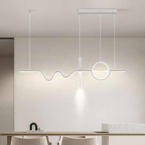 Lustre suspension LED 100cm pour sublimer vos repas en salle à manger