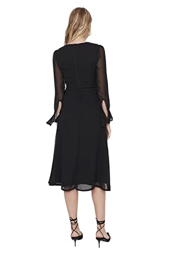 Robe maxi verte col rond idéale pour vos sorties et soirées d'été - 6
