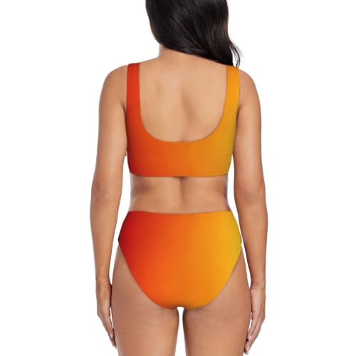 Bikini push-up Sunset Gradient avec coussinets amovibles et triangle réglable