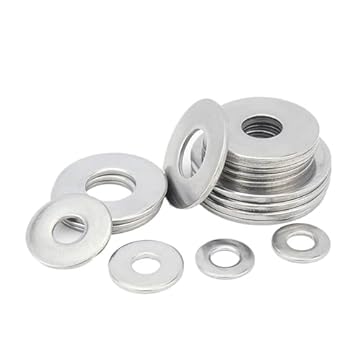 M1.6/2 /3/5 /6/8~ /24 Guarnizione in acciaio inossidabile 304 Vite in metallo ultrasottile Rondella piatta Standard Aumentata Ispessita(M10x30x3 x2pcs)