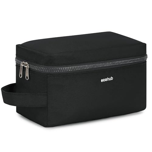 ECOHUB Trousse de Toilette Homme et Femme Trousse Maquillage pour Accessoires de Voyage Sac de Rasage avec Poches Humides et Sèches Garcon Vanity Voyage Imperméable...