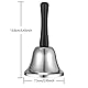 VABNEER Handglocke Glocke Klingel Hand Tischglocke Rezeptionsklingel Tischklingel Anrufsglocke(Silber)