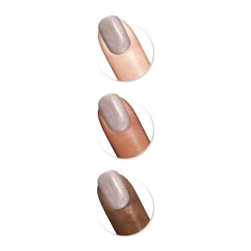 Sally Hansen Color Therapy Nail Polish | Biotin, Argan Oil, Long Lasting, Healthy Nails, Nail Strengthener, Opaque | 130 One Day At A Time | Khaki Beige Nail Color