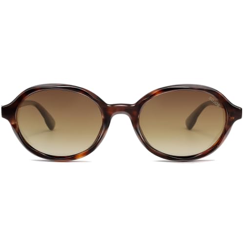 Image of SOJOS Trendy Polarized Oval Sunglasses for Women Men,Fashion Ovale Rounded Shades Fashion Wave Frame UV400 Protected SJ2697