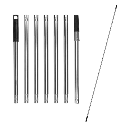 ペイントローラー延長ポール 伸縮棒 2.8m ペイント ローラー エクステンション 延長棒 スティック 伸縮継ぎ柄 持ち運び便利 錆びにくい 高所掃除 天井 屋根 壁装 塗装用具 （7セクション)