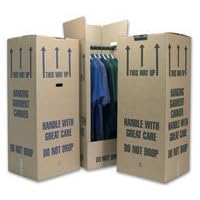 5 Tall Wardrobe Boxes Removal Garment Carriers strong double wall cardboard