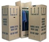 5 Tall Wardrobe Boxes Removal Garment Carriers strong double wall cardboard