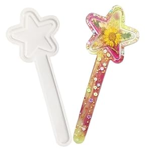 Jojnsha Zauberstab Silikonform Sternform Gießform