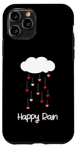 Happy Rain Lover Cloud Heart Raindrops 킢 JV X}zP[X iPhone 11 Pro p
