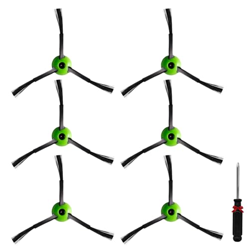 Fixbetter 6 cepillos laterales de repuesto para iRobot Roomba J5 J5+ J6 J6+ J7 J7+ J8 J8+ J9 J9+ i3 i4 i5 i5+ i6 i6+ i7 i7+ i8 i8+ e5 e6 5150 6198 7150 7550 Accesorios de aspiradora serie j & i & e