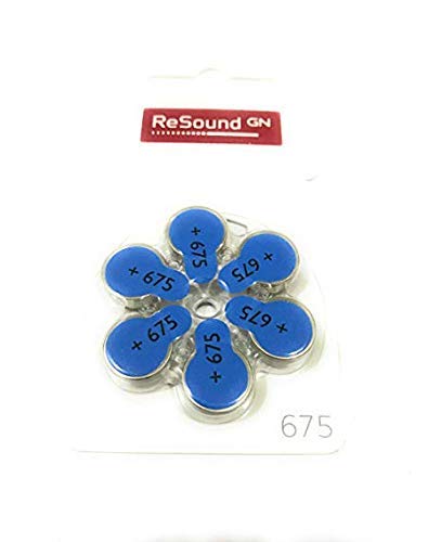 Resound GN hearing aid battery Size 675 (PR44) (10 Packets = 60 batteries)