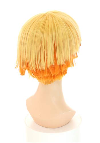 Amazon.co.jp: 鬼滅の刃 我妻善逸 風 ウィッグ キャラウィッグ 美容師