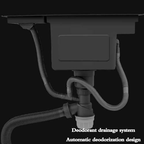 Évier simple facile à nettoyer avec couvercle rabattable et robinet pour petit bar
