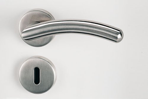 FRASCIO Türdrücker/Türbeschlag - SAVIA - Edelstahl - BB-Rosettengarnitur