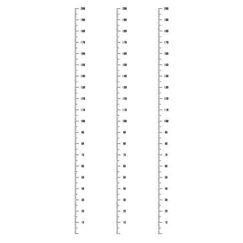 GALPADA 3juegos Calcomanías De Pared Medidor De Altura Infantil Regla De Crecimiento Para Niño Niña y Niñas Pegatina De Pvc Antirreflejo Para Hogar Guardería y Hospital Medición Precisa