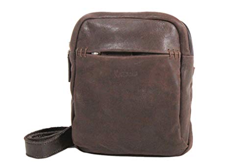 Pochette Katana K 21160 sacoche main homme cuir vachette vieilli