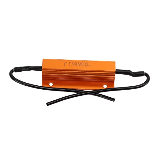 2 Peças Protetor de Resistor de Carga Led de Resistência a Curto-circuito 100w 6Ω Carga de Resistênc