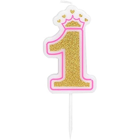 Velas de números compactas para fiestas de cumpleaños Cover