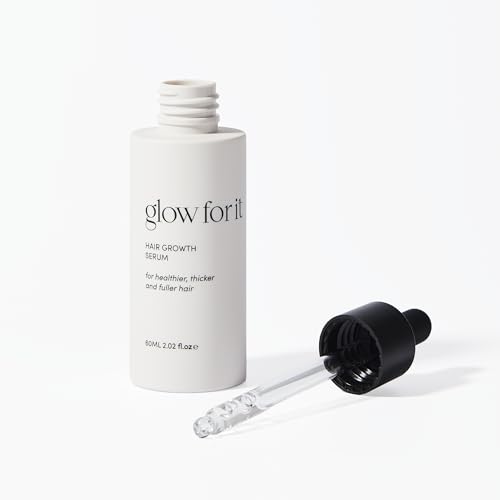 Glow For It - Hair Growth Serum | Promotes Fuller and Thicker Growth | For Thinning, Weak Hair Or Slow Growth | Water Based Serum | Nourishes Scalp Without Greasy Residue | 60ml