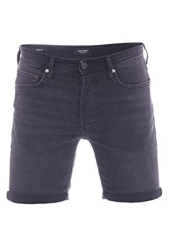 JACK & JONES Herren Jeans Short JJIRICK Regular Fit Kurze Männer Basic...