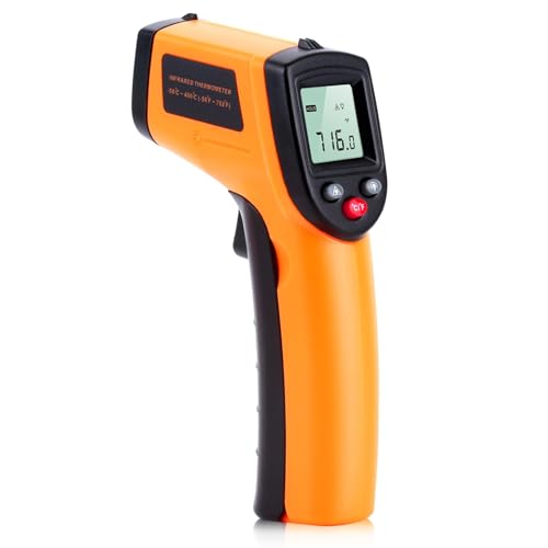 Digital Infrared Thermometer Gun for Cooking,BBQ,Pizza Oven, Infrared Thermometer Laser with Backlight,-58℉~712℉(-50℃~380℃) Handheld Non Contact Heat Laser Temperature Gun (Not for Human)