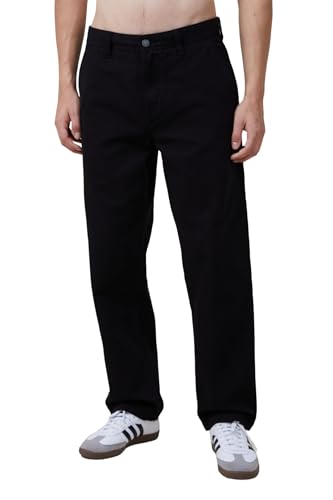 Image of KOTTY Men Mid Rise Solid Straight Fit /Skinny Fit /Relaxed Fit Comfortable and Strechable Stylish Looking Jeans