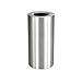 Safco Products 9942SS 20 Gallon Stylish Aluminum Exterior Silver Recycling/Trash Can: Perfect for Recycling & Durable Design, Capacity: 20 Gal