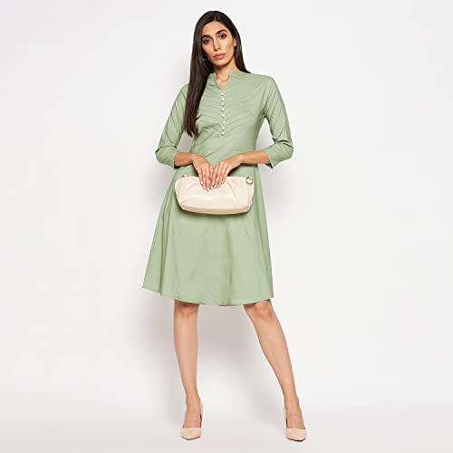 Image of CAMEY Women Striped Cotton Dress