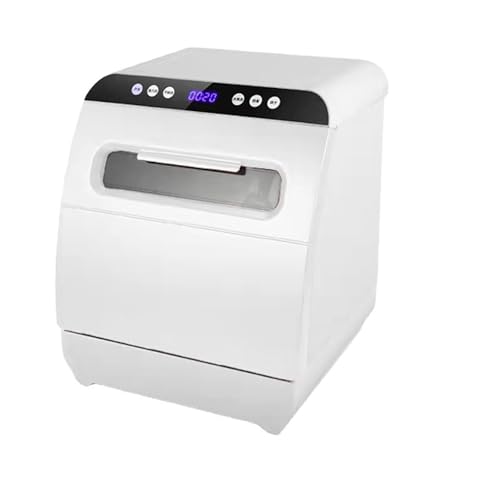 ERICAT Mini Lavavajillas De Encimera, Lavavajillas De Sobremesa con Pantalla Táctil LED, Lavado 360º Y Limpieza a Alta Temperatura 72°C, Tiempo De Lavado 10-90 Minutos, para Cocinas, Dormitorios