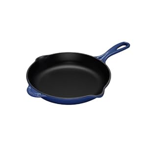 Le Creuset Enameled Cast-Iron 6-1/3-Inch Skillet with Iron Handle, Cobalt