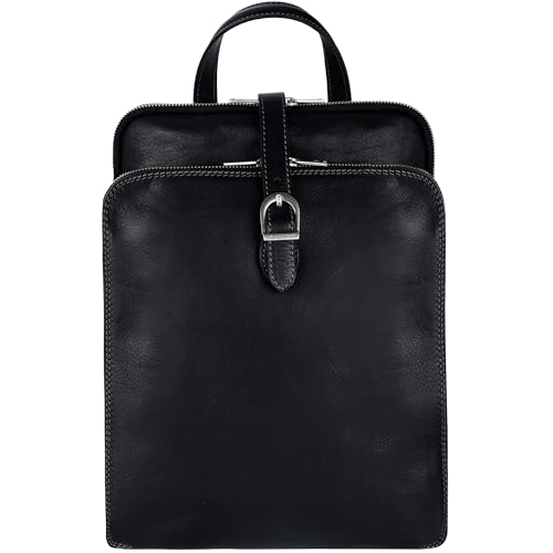 Sac à dos en cuir pleine fleur convertible bandoulière élégant pour femme