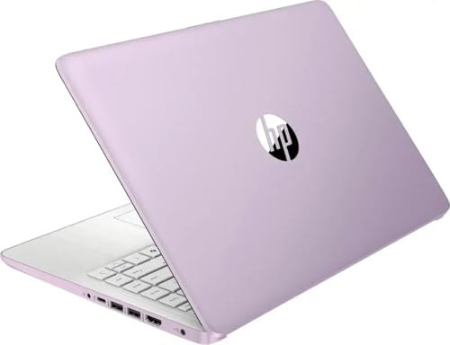 Image of HP Ultra Thin 14 inch Laptop with Copilot, Intel Quad-Core N150, 8GB RAM, 256GB(128GB eMMC+128GB SD Card) • HUB • Mouse, Windows 11 Pro, 1-Year Office 365, Lightweight Purple Notebook for Work & School