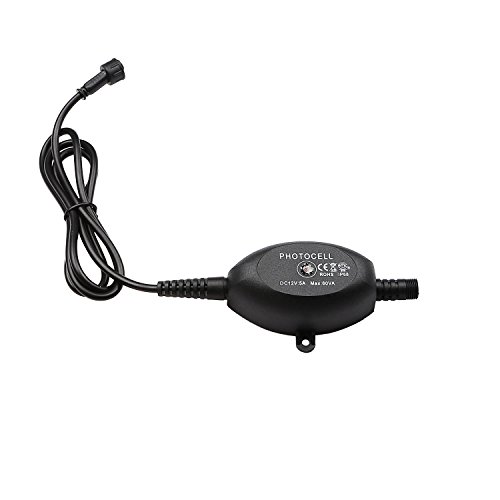 Qaca Led Photocell Dc 12V Pc Waterproof Ip68 Max.load Power 60W Light Sensor Switch On At Dusk And Off At Dawn For Led Deck Lights #TOP6
