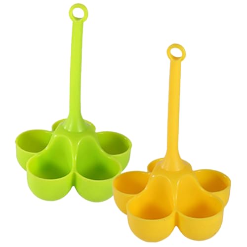 PRETYZOOM 2Pcs Heat Resistant Silicone Egg Cookers Mini Egg Holders for Easy Microwave Cooking for Home Breakfast Non Stick Portable Kitchen Gadgets