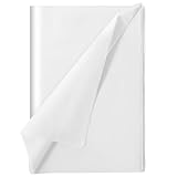 HOFURME 114 Pcs Wet Strength Art Tissue Paper, White, 28x20 inches, Packaging, Crafts, Decorative Wrapping