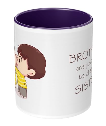 Image of Raksha Bandhan Gifts Printed Mug with Keychain Best Rakhi Combo Gift Set for Brother Rakshabandhan Return Gifts for Sister White 350ml Coffee Mug(Pack of 5) Combo Set(RMCKRCG904)