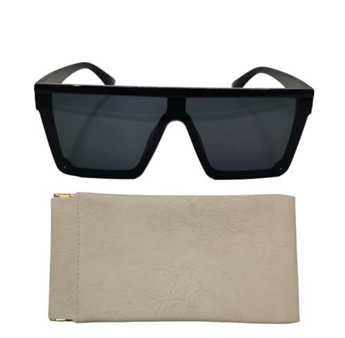 VIGUEUR Square Oversized Sunglasses for Women and Men with UV Protection4