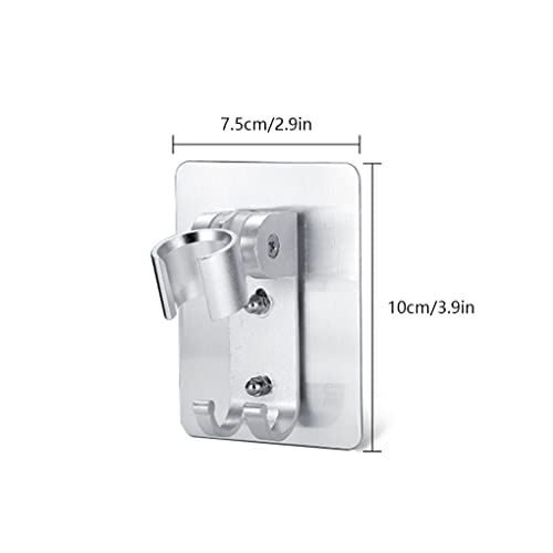 Soporte de ducha para pared sin taladro con gel activo para mango de mano 3