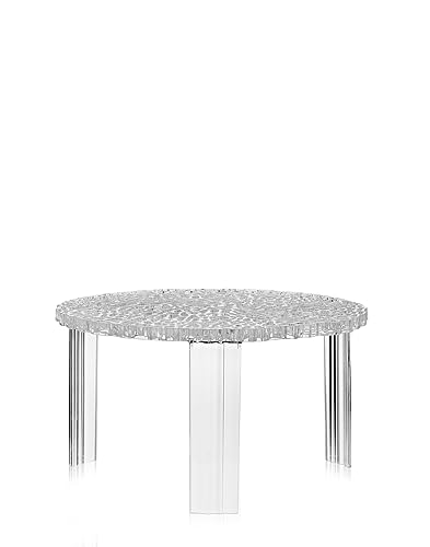 Kartell 08500B4 T-Table Furniture, Gris/Transparent, 60 x 60 x 28 cm