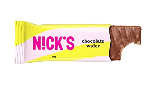 NICKS Riegel Schokolade Wafer, Low carb Waffel Kekse Schokoriegel, 183 Kalorien, Chocolate Snack bar ohne Zuckerzusatz… – Bild 5