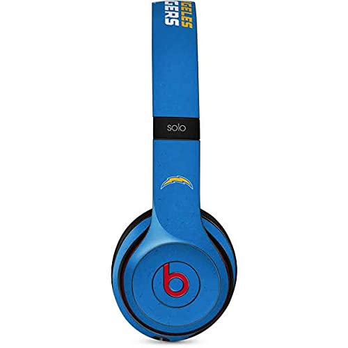 Skinit Decal Audio Skin Compatible with Beats Solo 2 Wireless - Officially Licensed NFL Los Angeles Chargers - Alternate Distressed Design