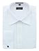 Milani Men's Dress Shirt With French Cuffs 17", 36/37 white