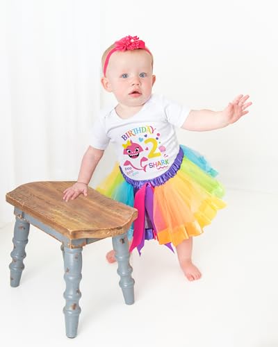 Image of Perfect Pairz 2nd Birthday Outfit Baby Girl Tutu Dress Set